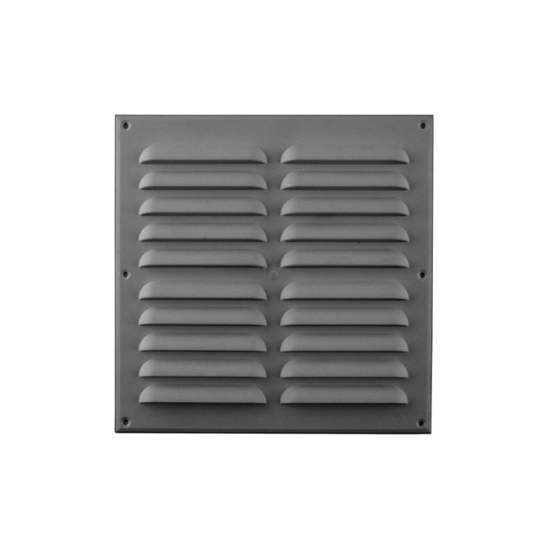 DVP - Celosía Ventilación PVC Plana 30x30 cm Aluminio 10un DVP