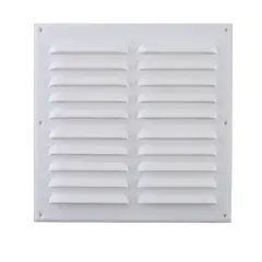 DVP - Celosía Ventilación Pvc Plana 23x23 Cm Blanco 10un