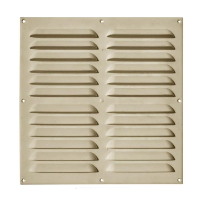 DVP - Celosía Ventilación Pvc Plana 30x30 Cm Beige 10un Dvp