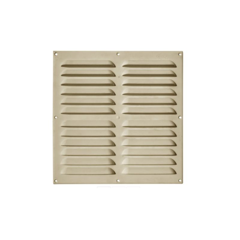 DVP - Celosía Ventilación PVC Plana 30x30 cm Beige 10un DVP