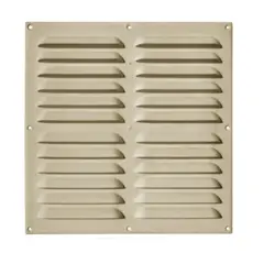 DVP - Celosía Ventilación Pvc Plana 30x30 Cm Beige 10un
