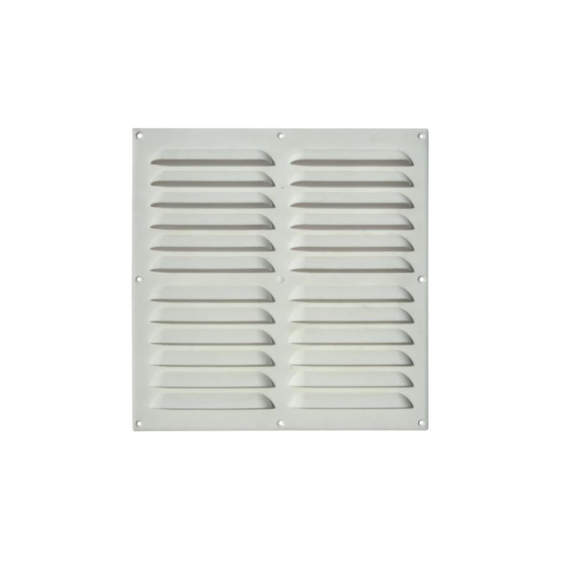 DVP - Celosía Ventilación PVC Plana 30x30 cm Blanco 1un DVP
