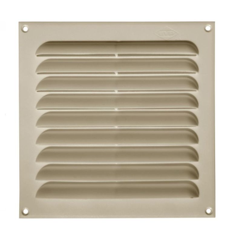 DVP - Celosía Ventilación PVC Plana 20x20 cm Beige 10un DVP