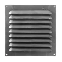 DVP - Celosía Ventilación PVC Plana 20x20 cm Aluminio 10un