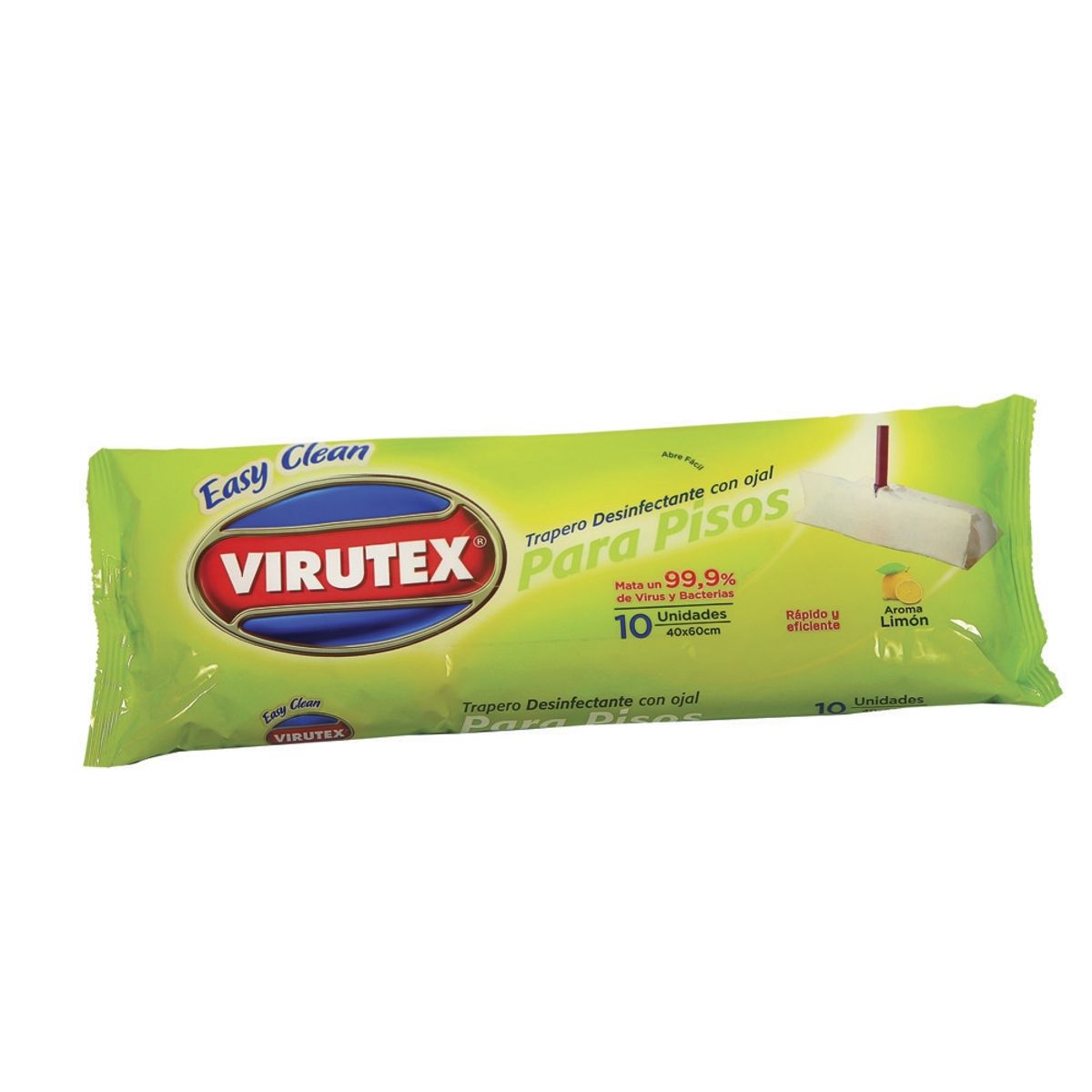 VIRUTEX - Trapero desinfectante desechable Virutex con ojal 10 ud.