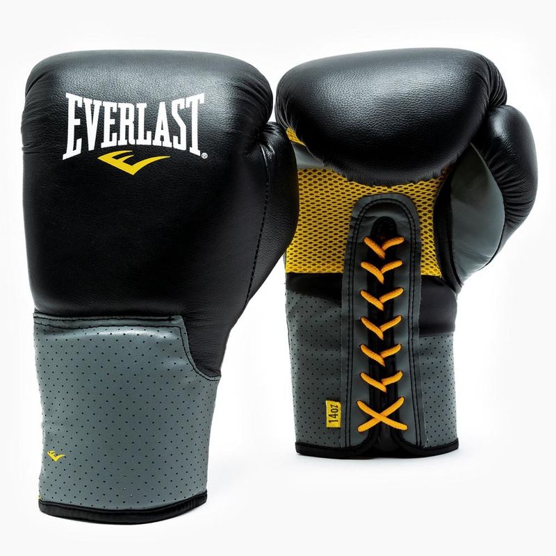 EVERLAST - Guantes De Box Everlast Pro Leather Trn Cordones Negro - Negro