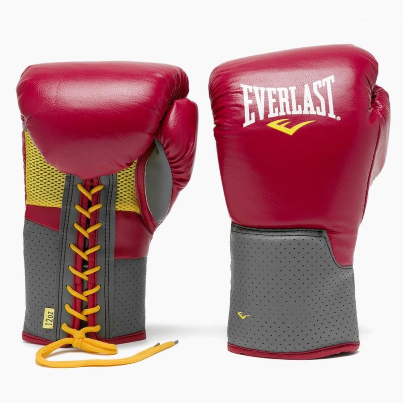 EVERLAST - Guantes De Box Everlast Pro Leather Trn Cordones Rojo EVERLAST