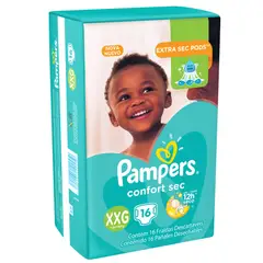 PAMPERS - Pañal Confort Sec XXG 16 unidades