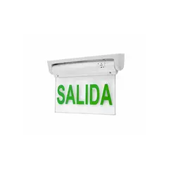 WANT - Luz LED Emergencia Transparente Con Foto Salida SEC