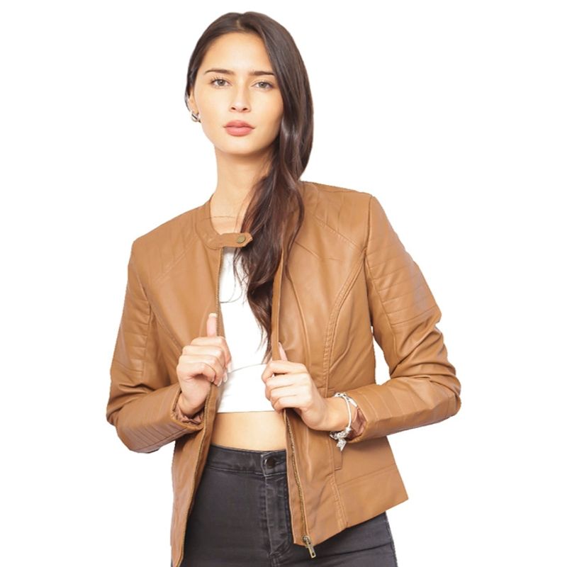 TODOPIEL - Chaqueta Ecocuero CHF45 Tan
