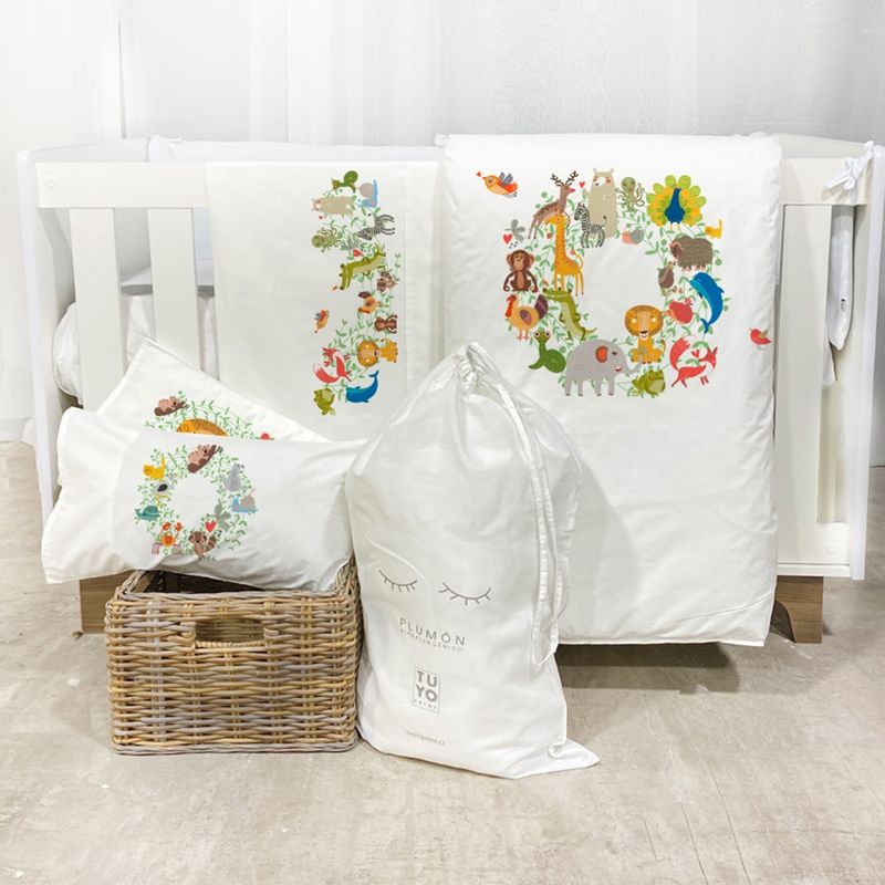 TUYO PRINT - Set Cuna Pack and Play Zoo - Tuyo Print