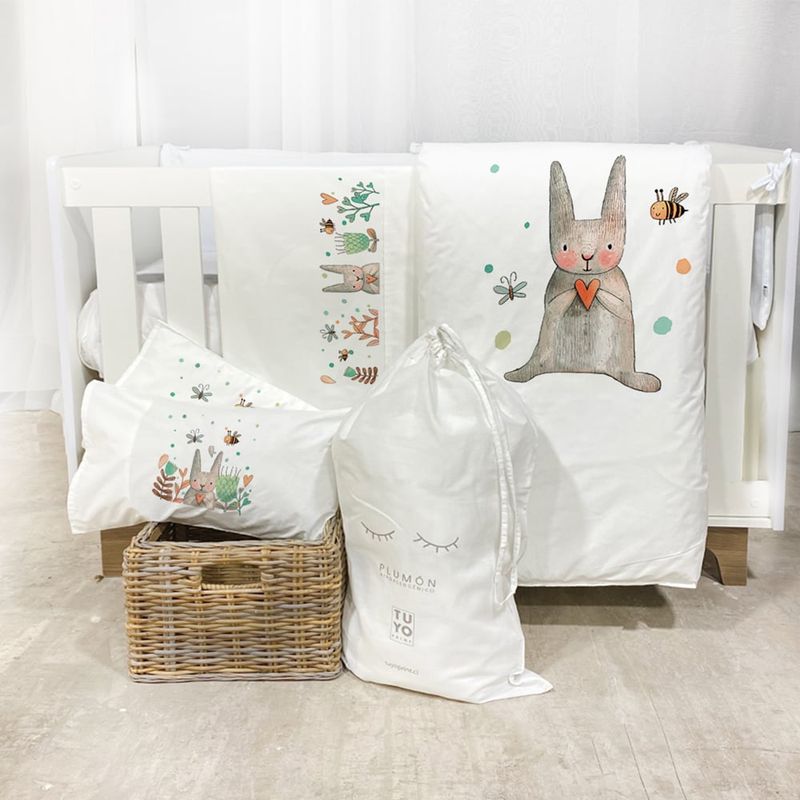 TUYO PRINT - Set Cuna Pack and Play Conejito - Tuyo Print