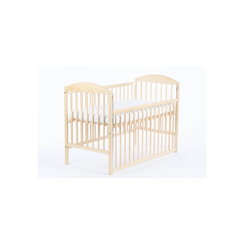DREWEX - Cuna COLECHO KUBA Lateral Ajustable (120 x 60) - Pino Natural