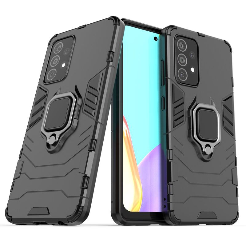 OEM - Samsung Galaxy A72 Carcasa Antishock Armor Anillo Negro