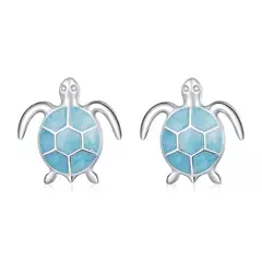GENERICO - Aros tortuga plata 925 mujer joya