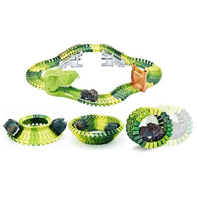 Imagen 2 del producto Juguete Pista De Carrera Autos De Dinosaurios 147 Piezas