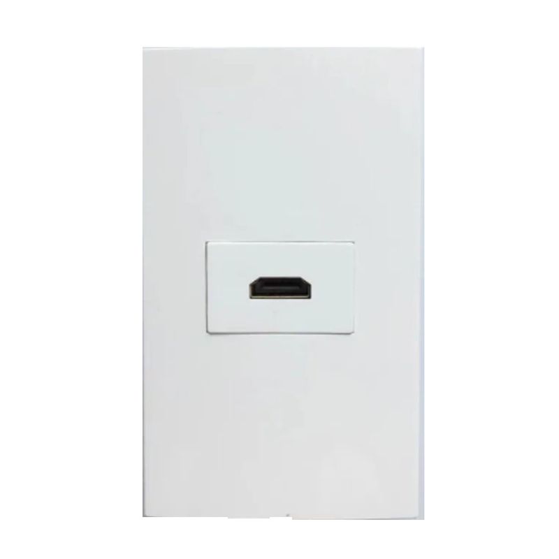 GENERICO - PLACA A MURO 1 PUERTO HDMI H/H 90°, TIPO COPLA