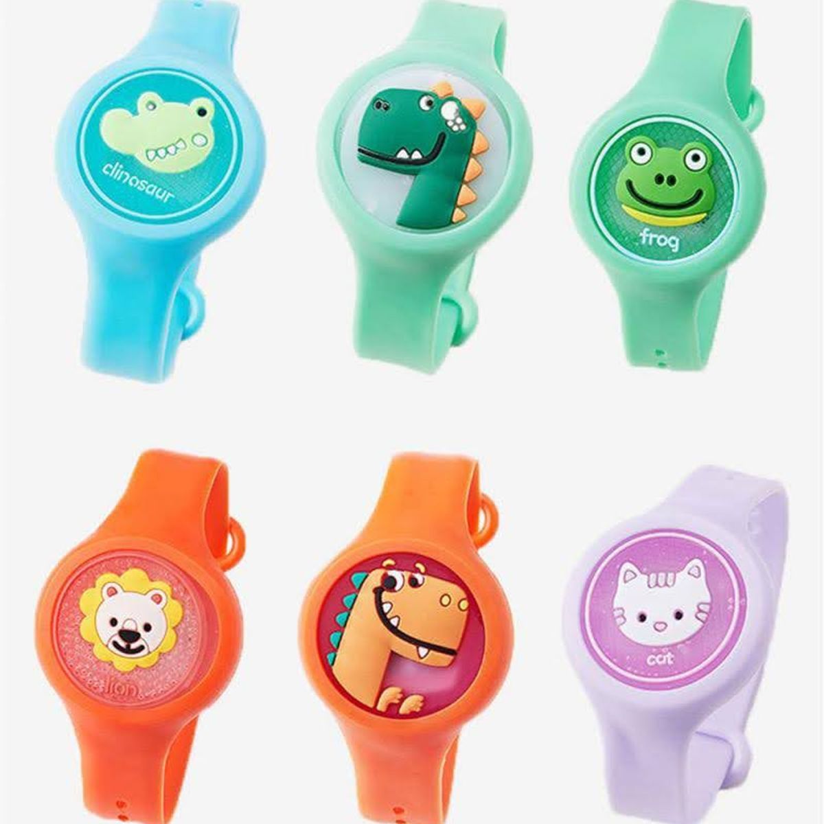GENERICO - Pack x4 Pulsera Reloj Repelente Mosquitos Niños Verano