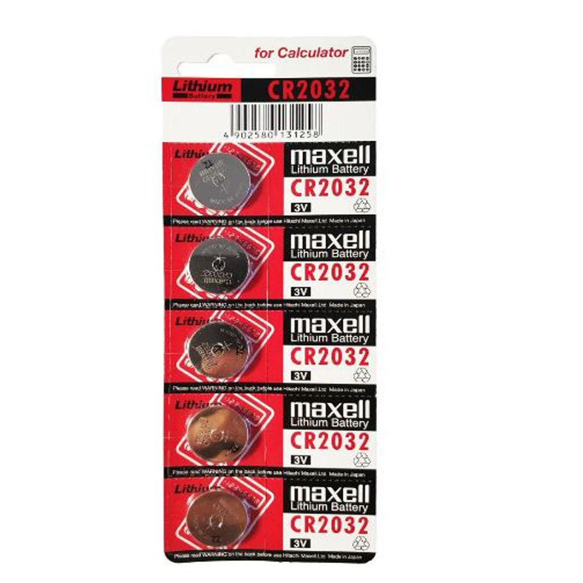 MAXELL - PILA CR2032 LITIO 3V 5UNIDADES MAXELL