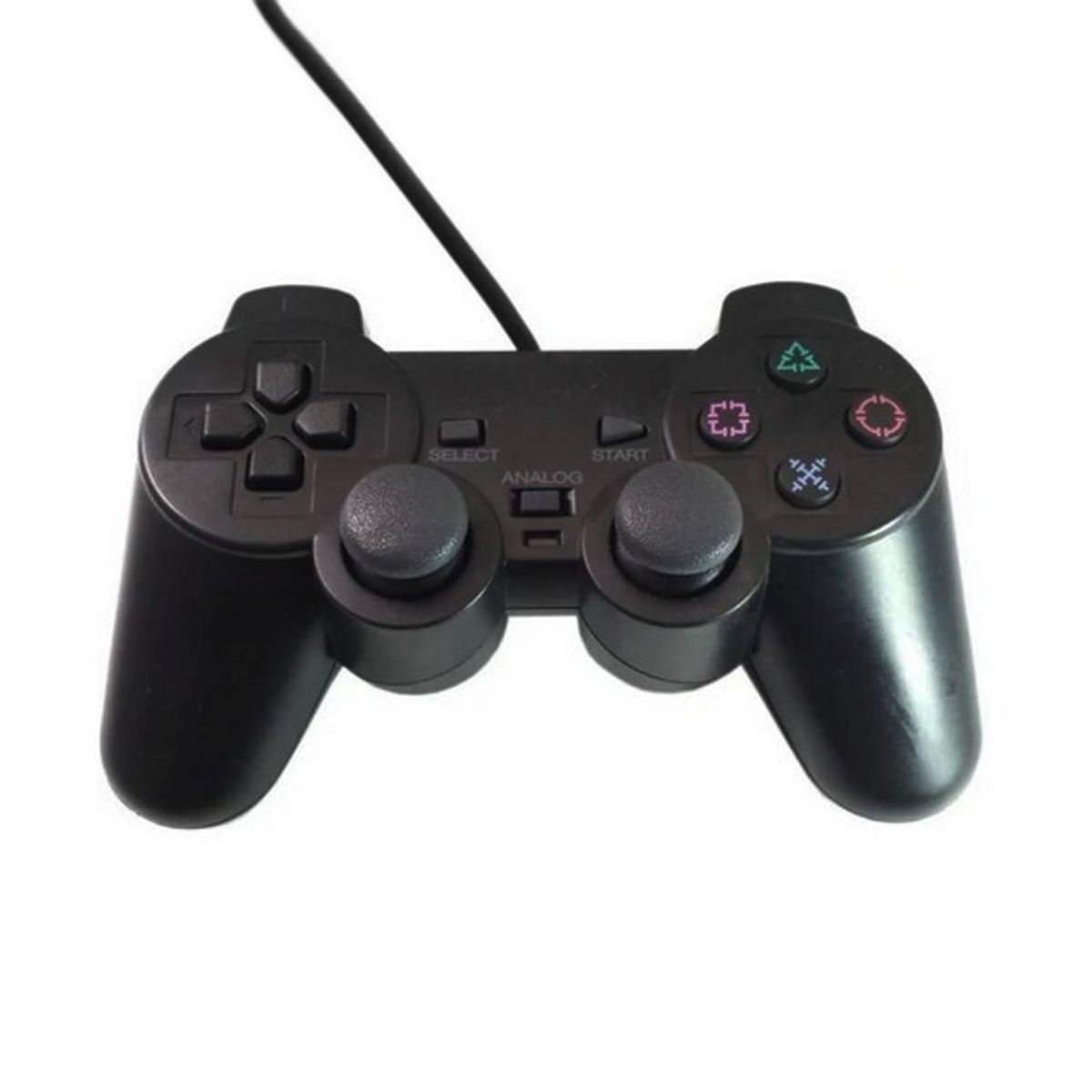 GENERICO - Joystick compatible Ps2 Control Doble Shock Negro Crazygames