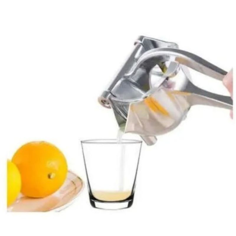 GENERICO - Exprimidor Saca Jugo Manual Metálico para Frutas Naranja