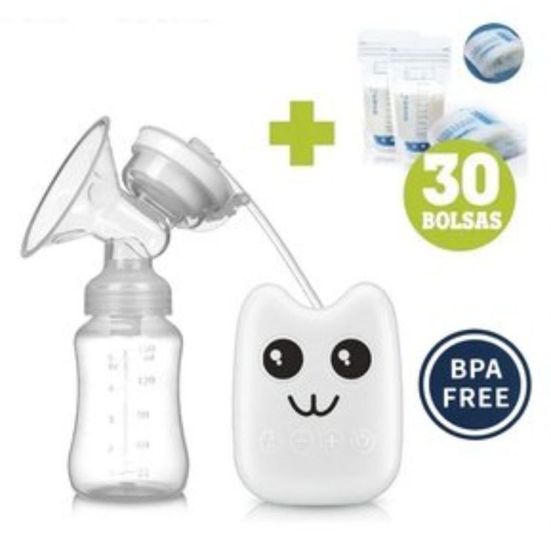 GENERICO - Sacaleche extractor electrico + 30 bolsas almacenadoras bebe