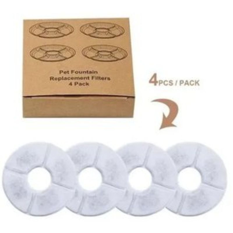GENERICO - Pack x4 filtros bebedero fuente de agua eléctrico