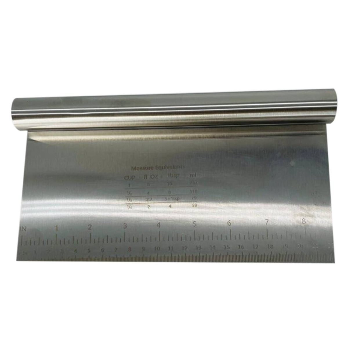 OEM - Scraper Metálico Espátula Alisador Torta Cortador Masa Queso 22cm