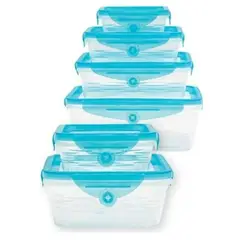 OEM - SET 12 PIEZAS DE TAZAS DE ALMACENAMIENTO TAPA SILICON