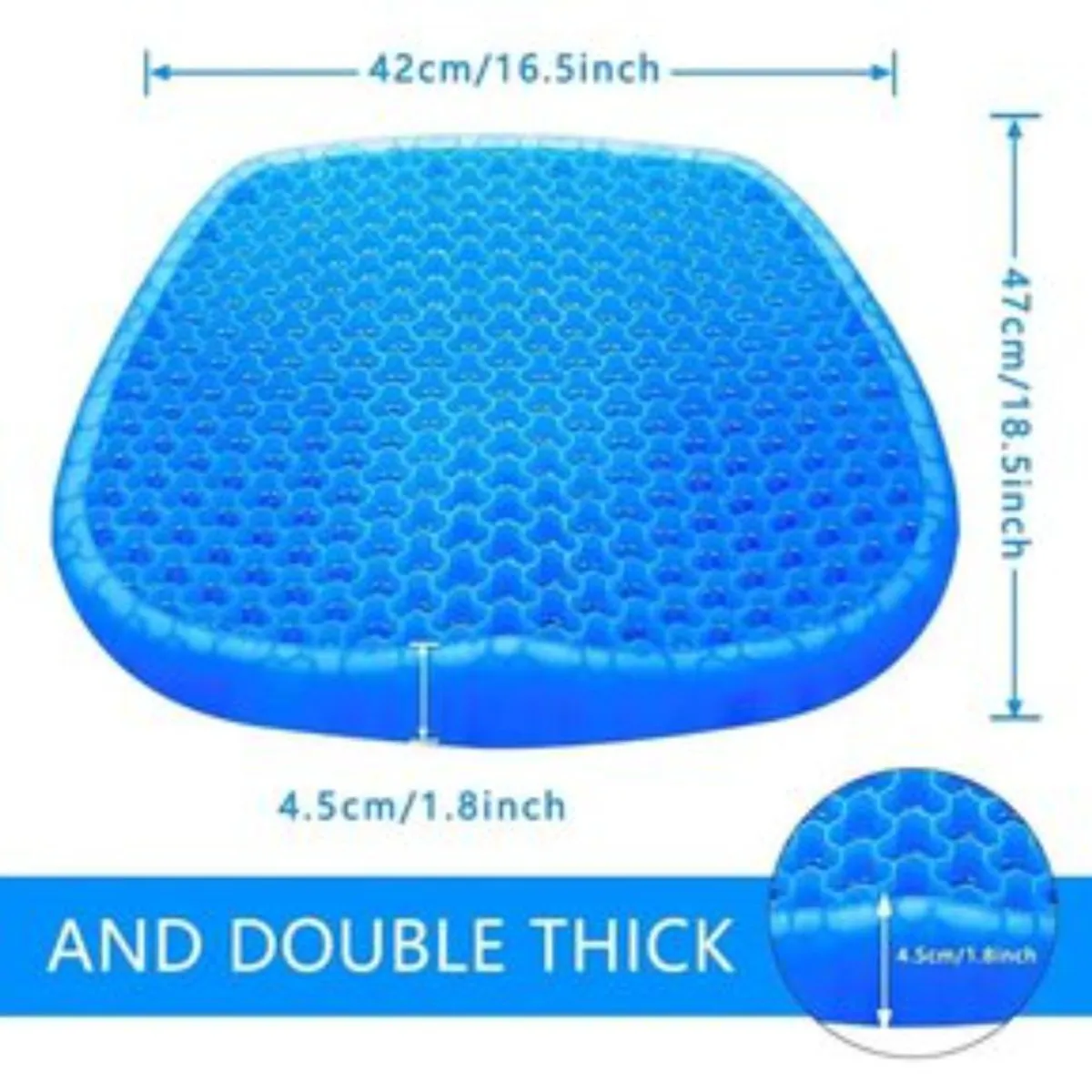 GENERICO - Cojín Gel para Silla con Funda