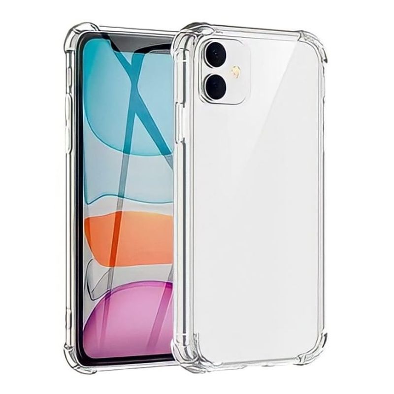 GENERICO - CARCASA PARA IPHONE 12 TRANSPARENTE ANTIGOLPE PROTECTOR CAMARA