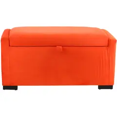 GENERICO - Banqueta Leyzy Naranjo con Baúl 105x50x45 cm de Máxima Design