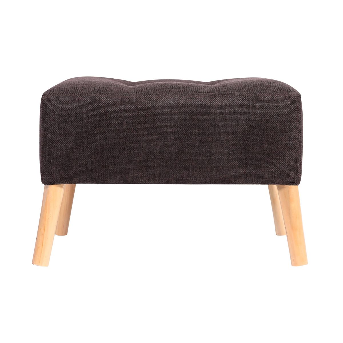 GENERICO - Pouf Petrum Café Moro Omega 62x42x42 cm Máxima Design