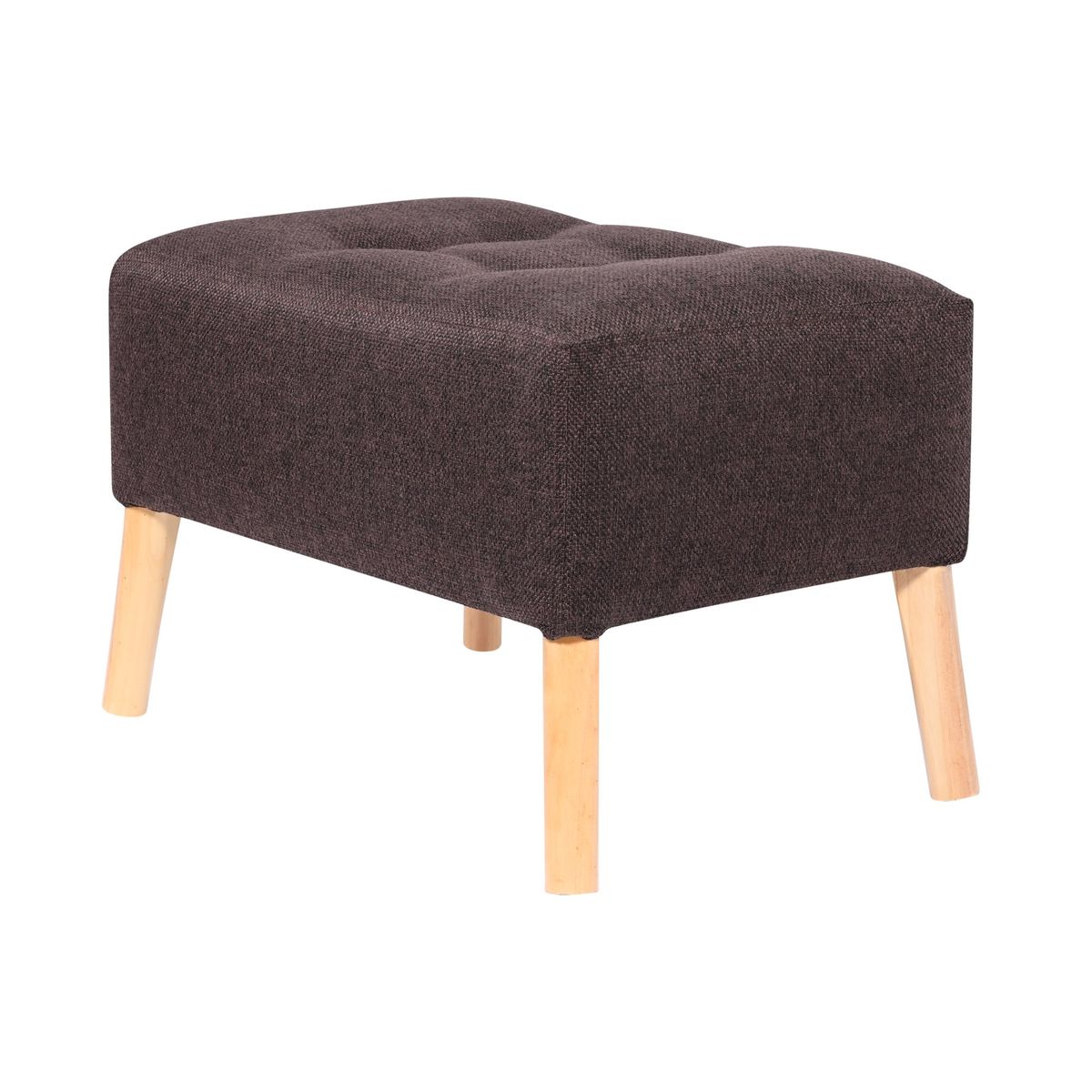 GENERICO - Pouf Petrum Café Moro Omega 62x42x42 cm Máxima Design