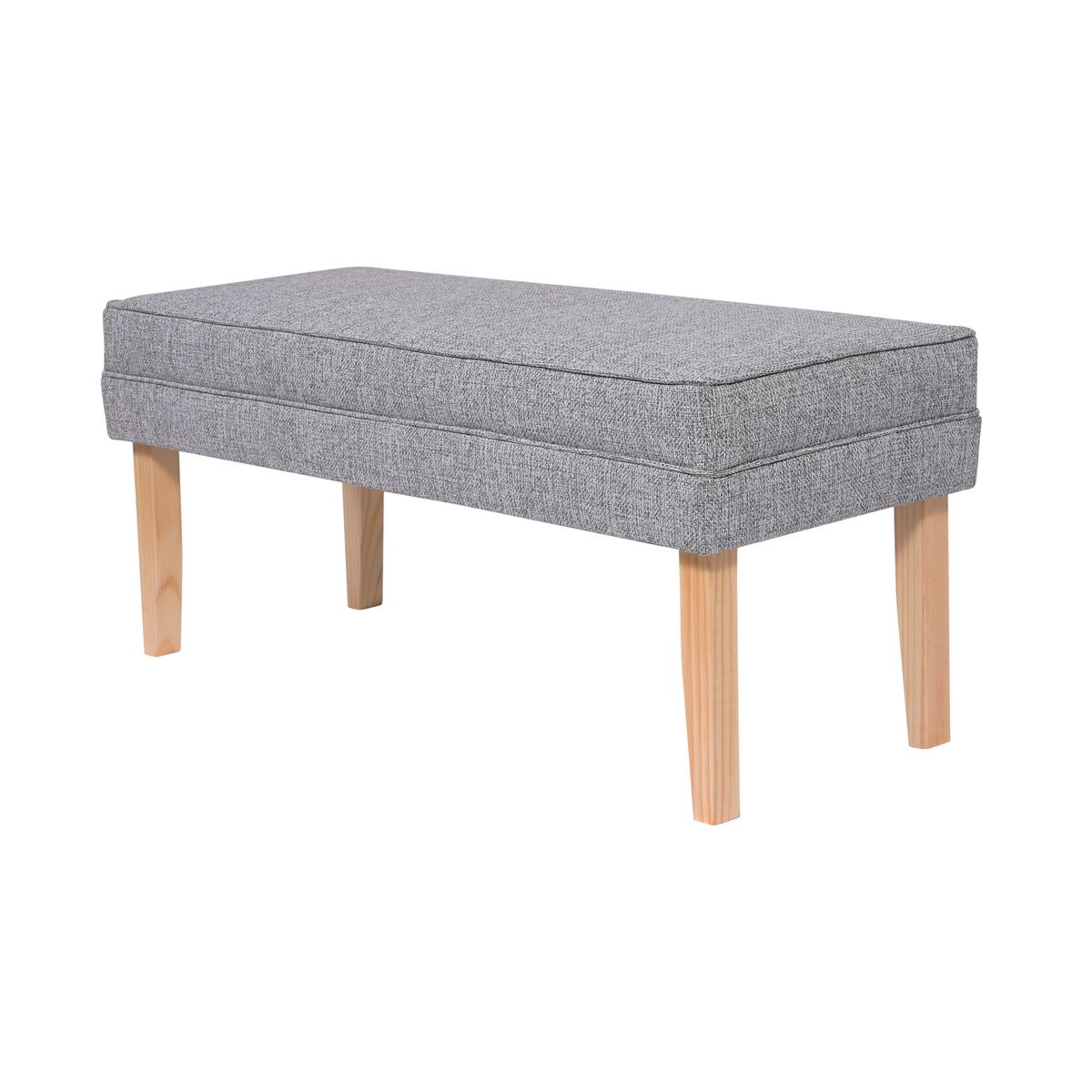 GENERICO - Banqueta Style Gris Claro Omega 100x40x40 cm Máxima Design