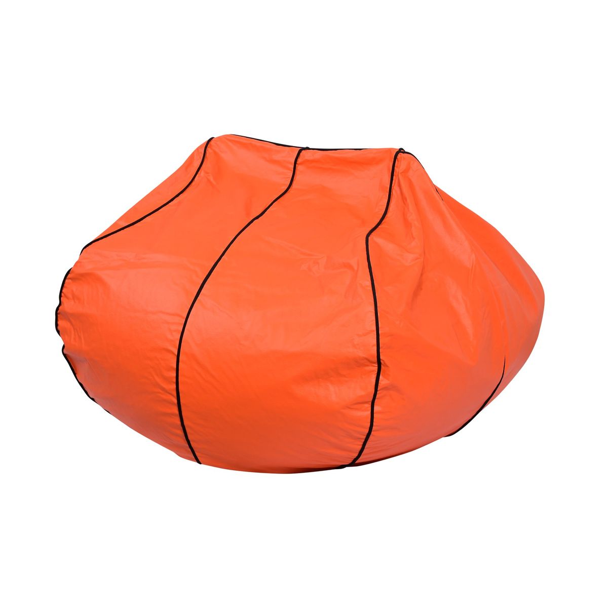 GENERICO - Pouf Pera Infantil Eco Cuero Basquetbol 50x50x50 cm Máxima Design