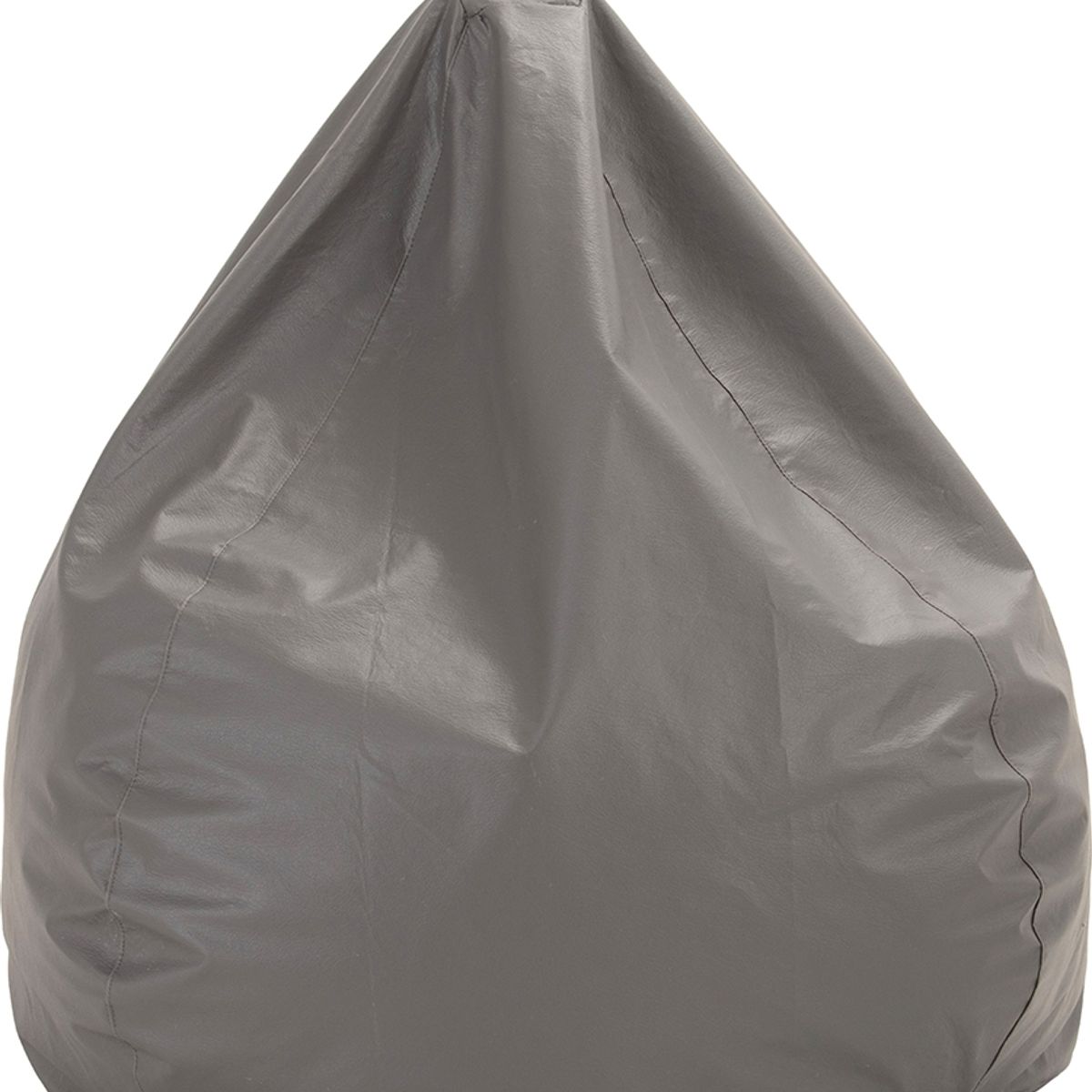 GENERICO - Pouf Pera Infantil Gris Eco Cuero 60x50x50 cm Máxima Design