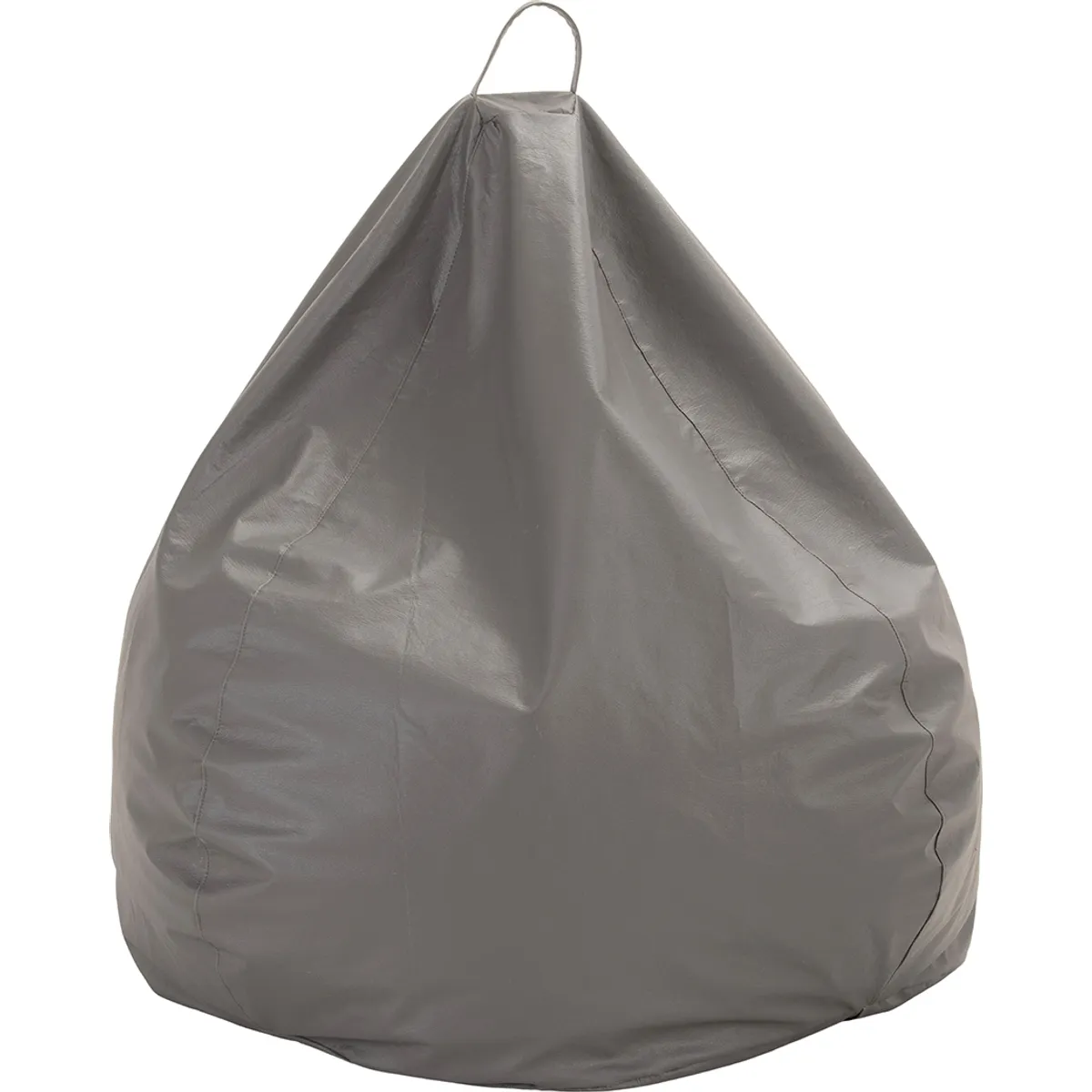 GENERICO - Pouf Pera Infantil Gris Eco Cuero 60x50x50 cm Máxima Design