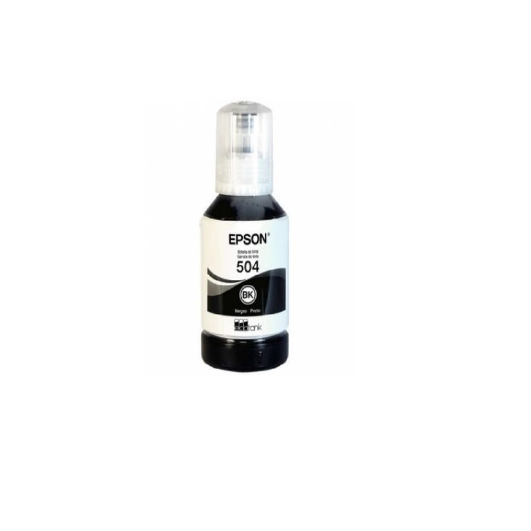 Tinta Botella Epson T504 127ml Ecotank Negro - Negro