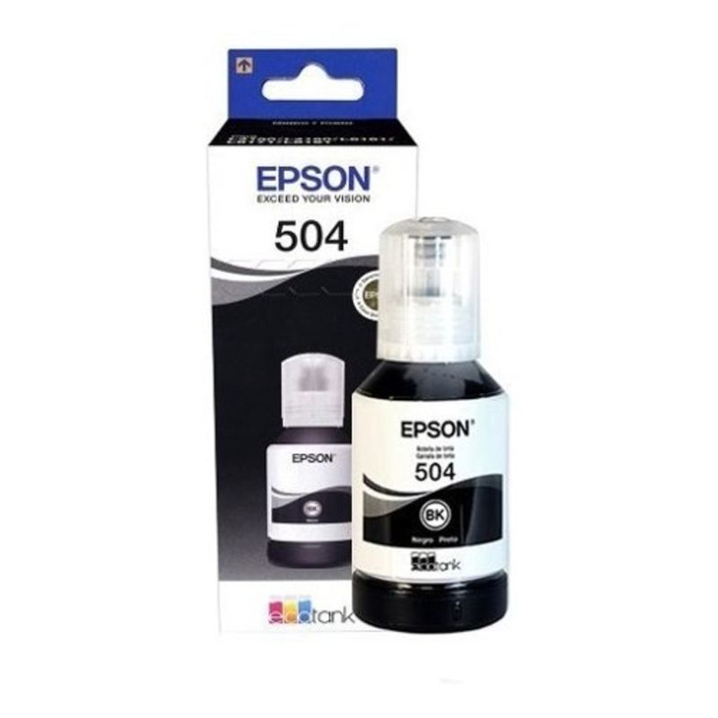 EPSON - Tinta Botella Epson T504 127ml Ecotank Negro - Negro