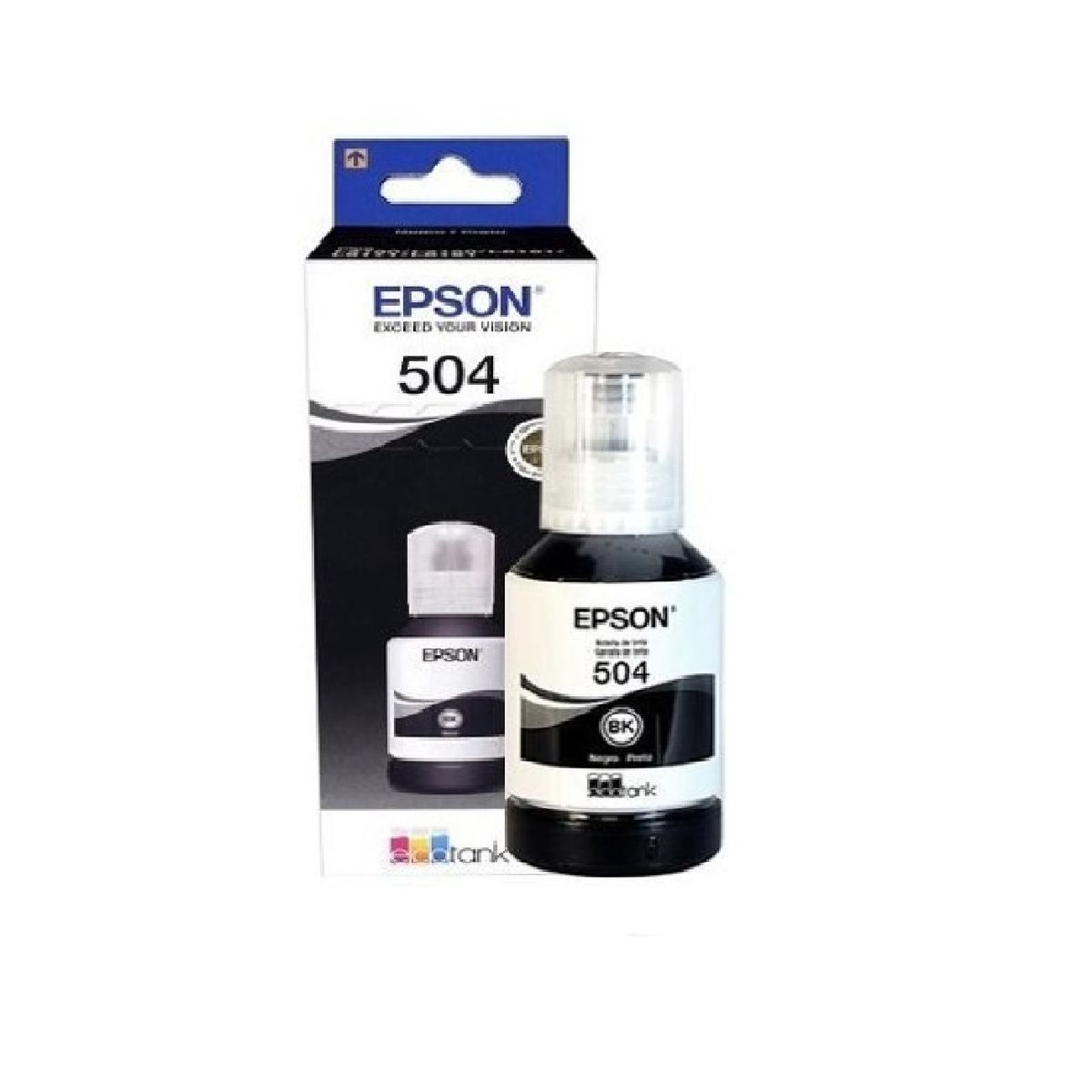 EPSON - Tinta Botella Epson T504 127ml Ecotank Negro - Negro