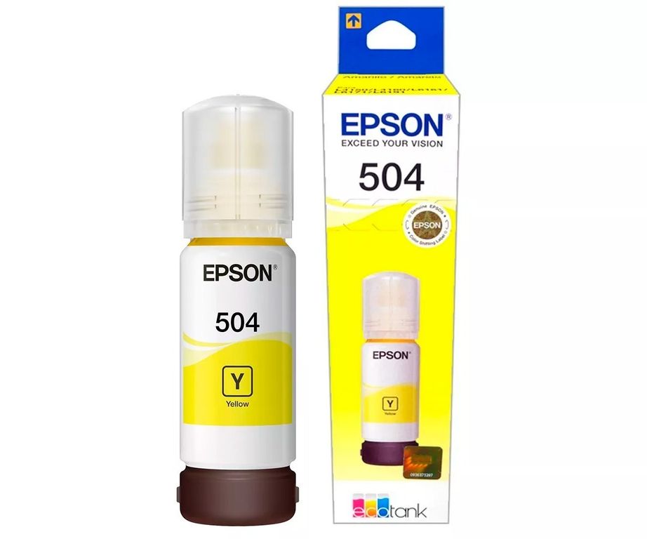 Tinta Botella Epson T504 70ml Ecotank Amarillo EPSON