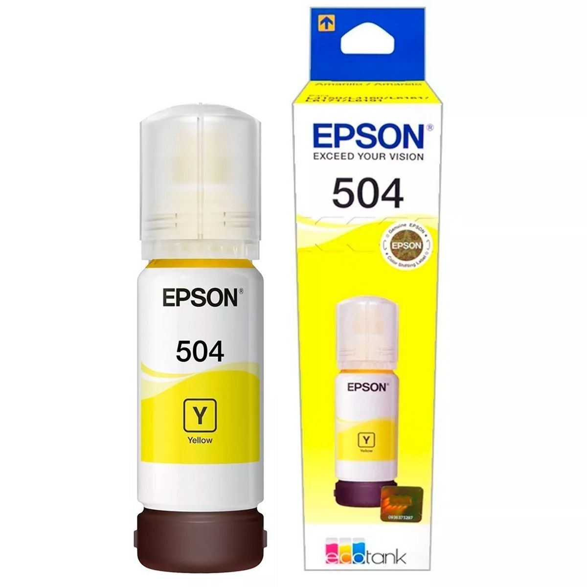 EPSON - Tinta Botella Epson T504 70ml Ecotank Amarillo EPSON