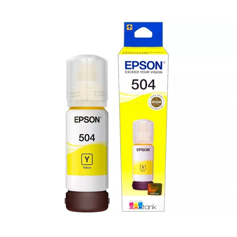 EPSON - Tinta Botella Epson T504 70ml Ecotank Amarillo - Amarillo
