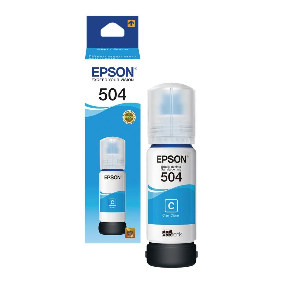 EPSON - Tinta Botella Epson T504 70ml Ecotank Cyan EPSON