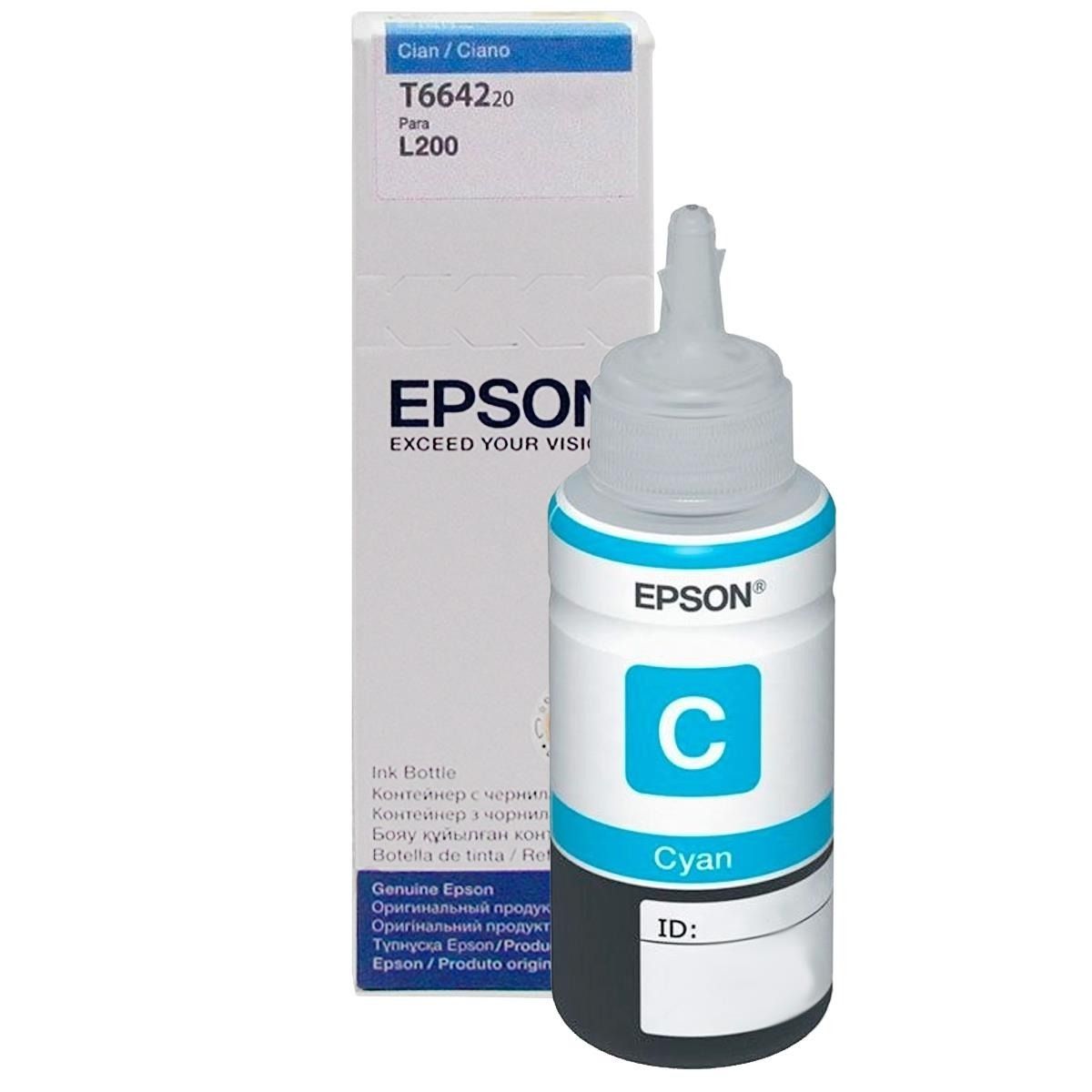 EPSON - Botella Tinta Epson T664 Original Cyan EPSON