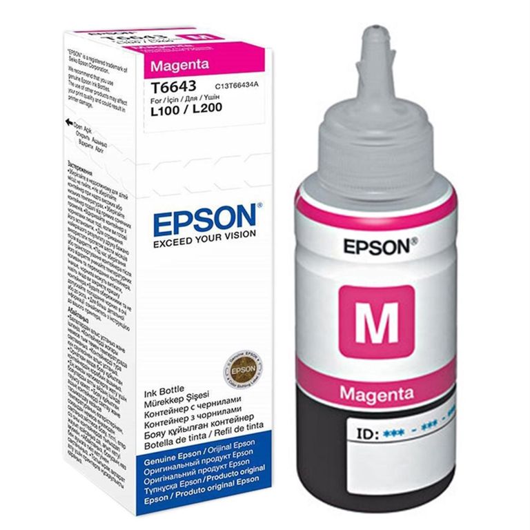 Botella Tinta Epson T664 Original Magenta EPSON