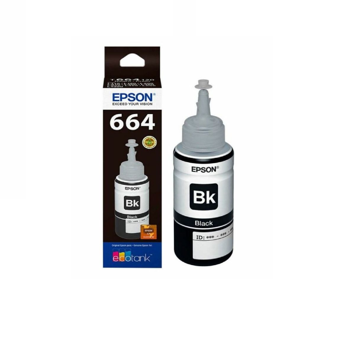 EPSON - Botella Tinta Epson T664 Original Negro EPSON