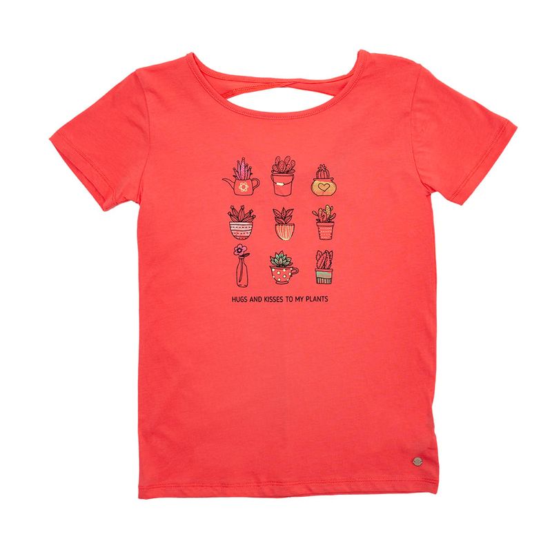 PILLIN - Polera Niña Coral Pillin - Coral