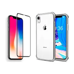 JOIGO - Carcasa Para iPhone XR Transparente + Lamina
